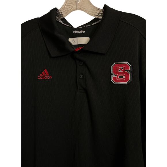 Addidas North Carolina State Short Sleeve Print Polo Shirt - Picture 2 of 8